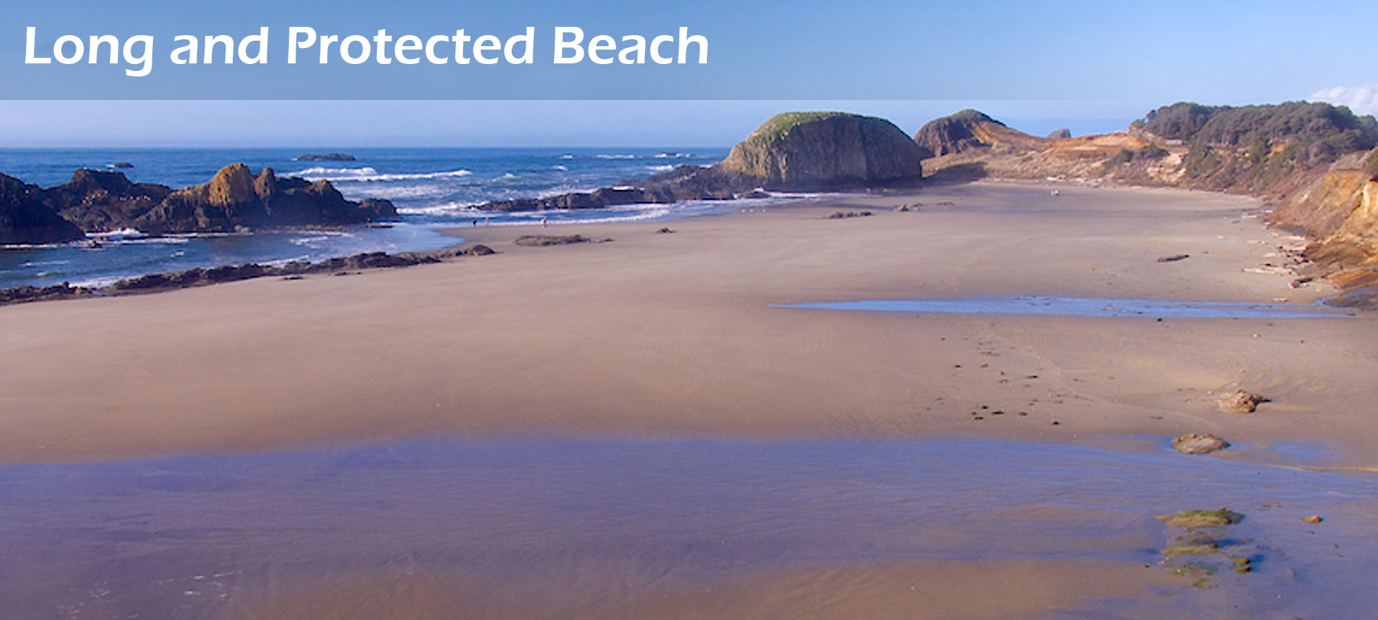 Long and Protected Beach