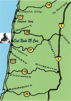 Directions Mileage Seal Rocks Rv Cove Full Service Year